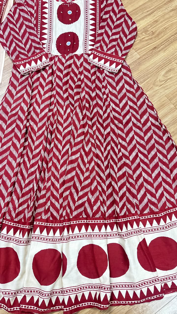 Frock dupatta set cotton
