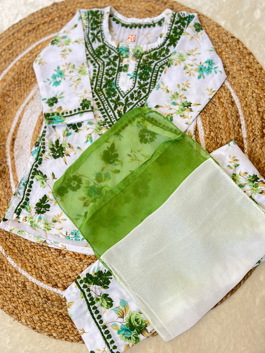 Kids chikankari dresses