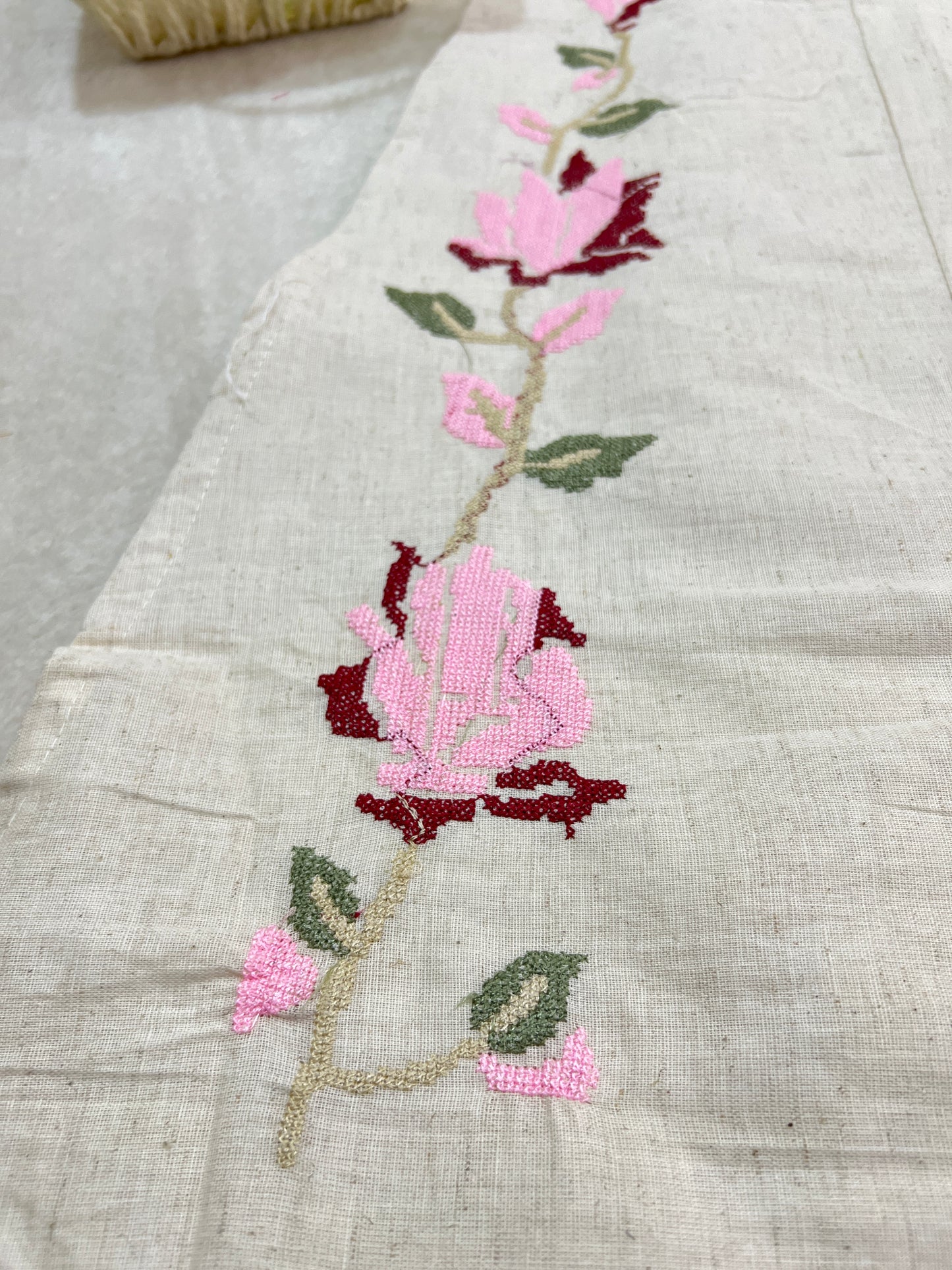 Khadi cord set with embroidery