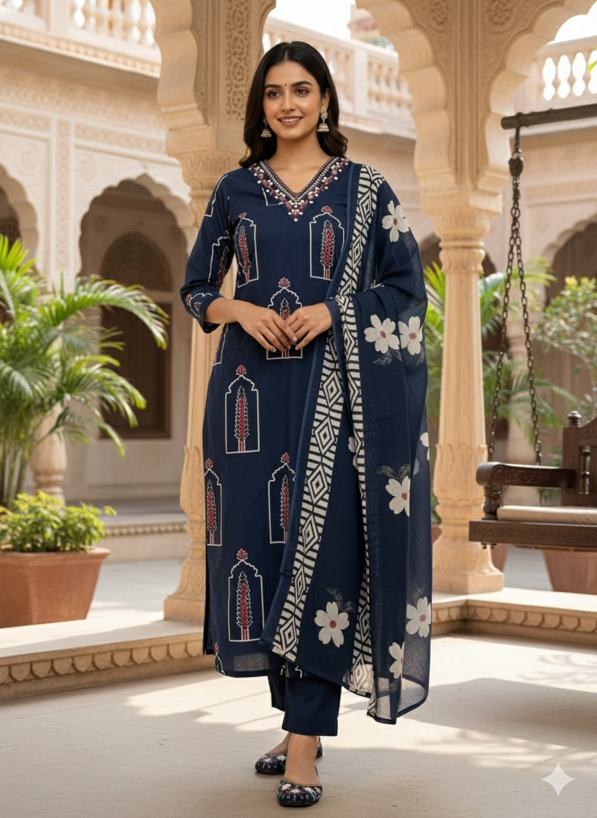 Cotton suit set CBRP4202