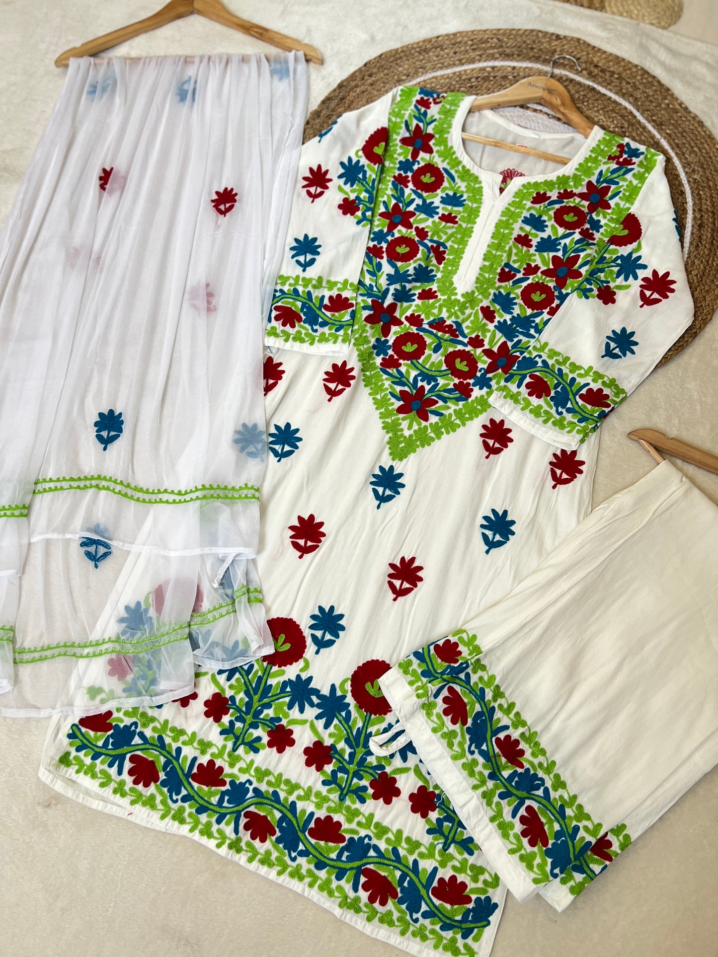 Beautiful dress with full embroidery