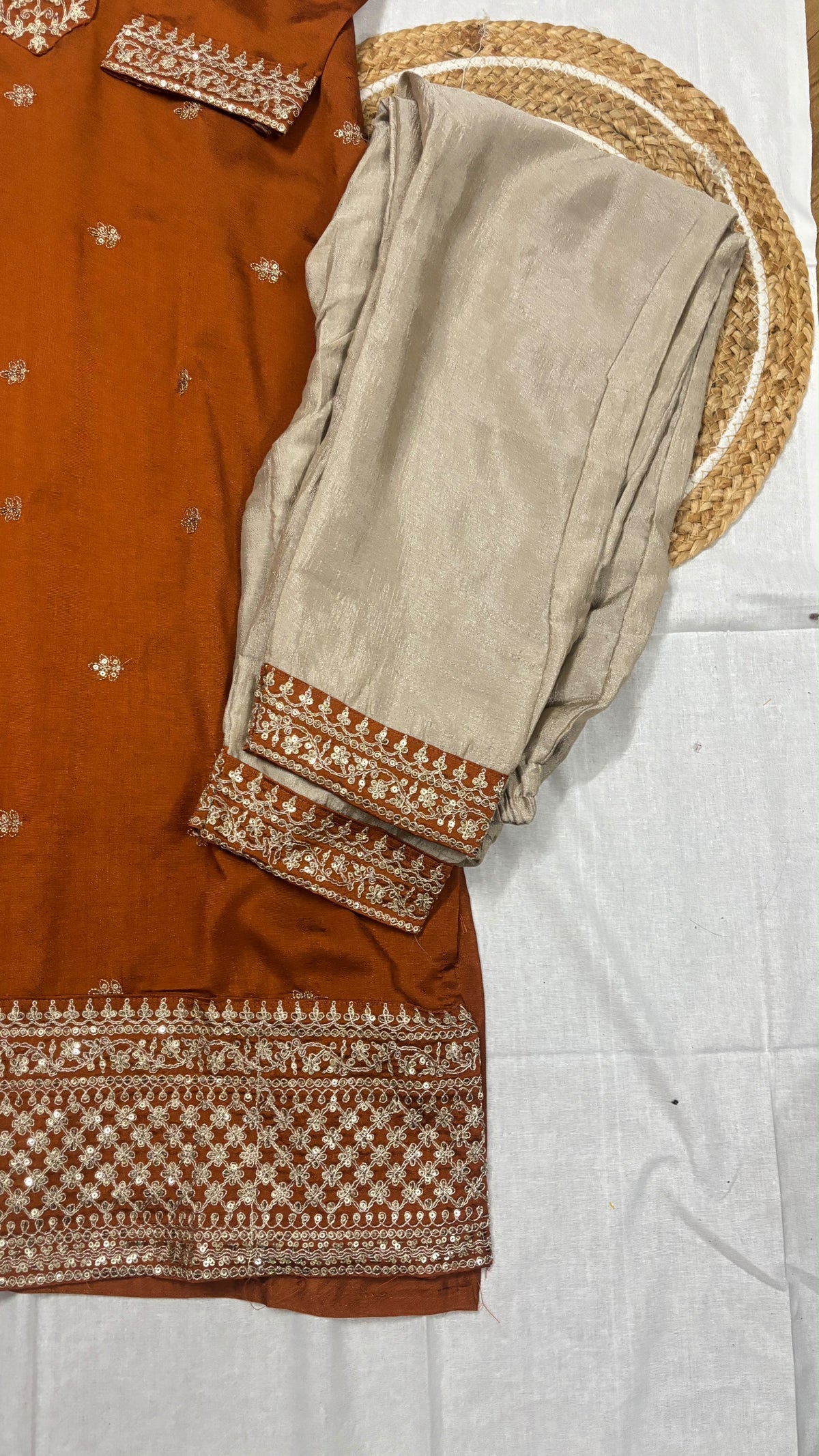 Silk suit set