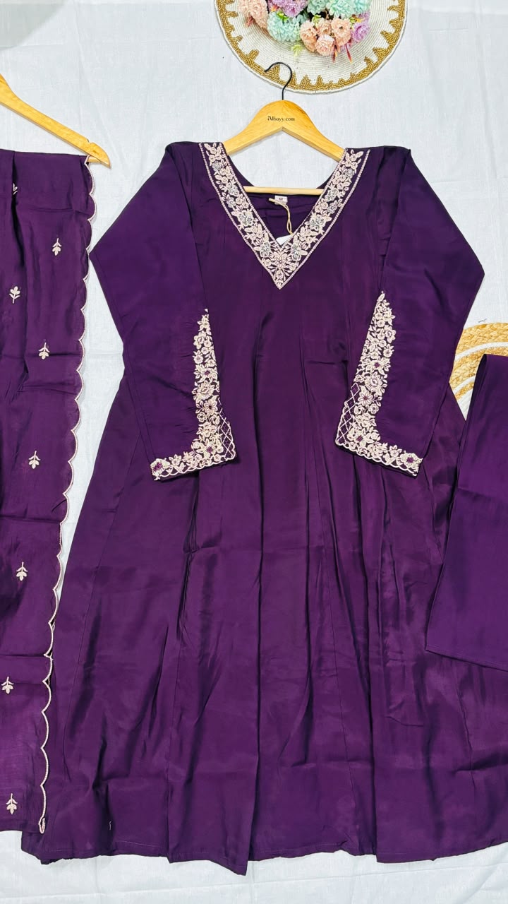 Suit set mul chanderi