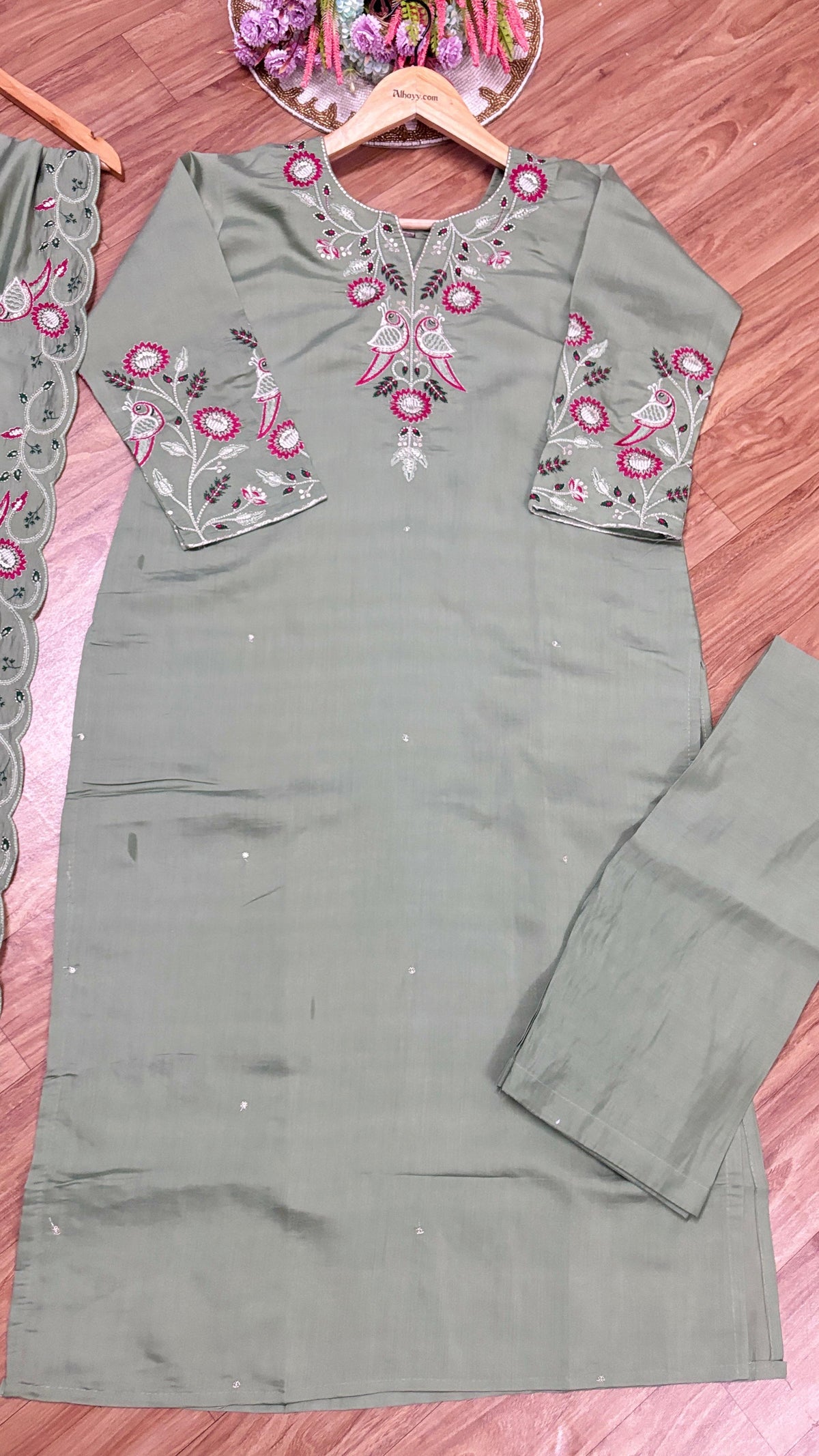 Silk suit set