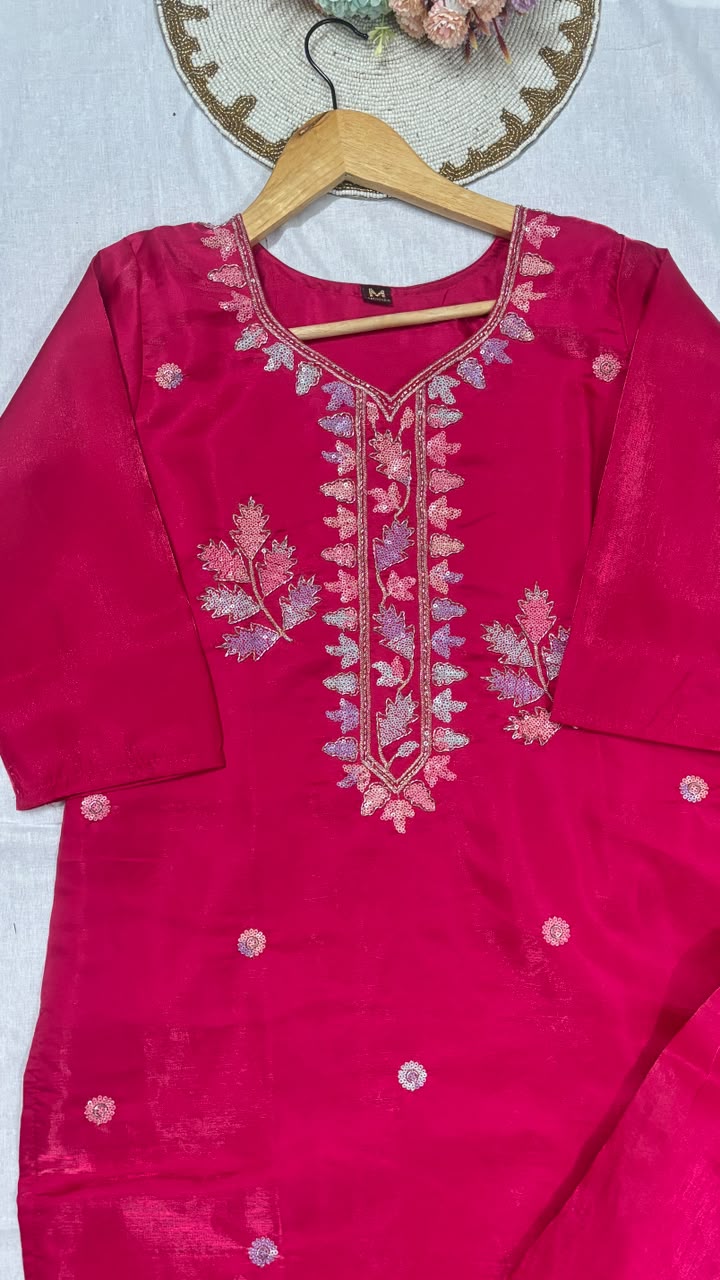Suit set silk