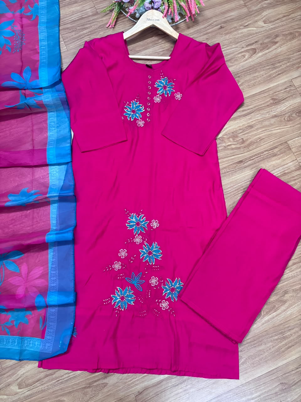 Roman silk suit set