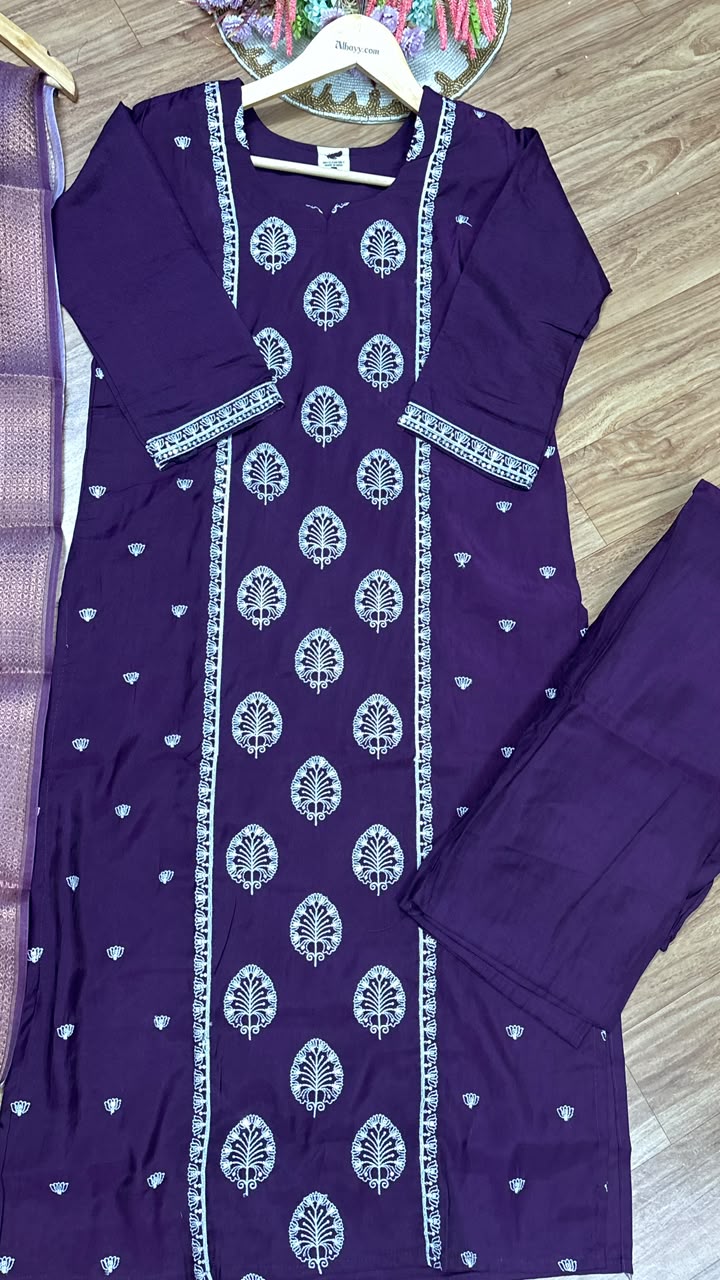 Silk suit set