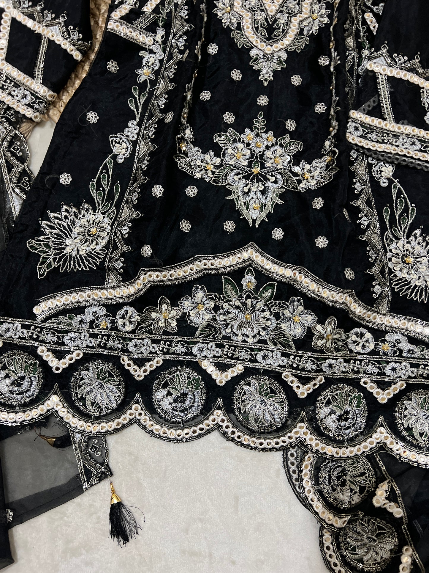 Premium Suit set -material organza with full embroidery and sequins work CBRP2064