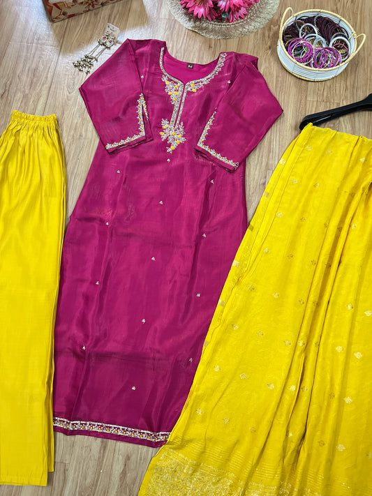 Beautiful silk suit CBRP500