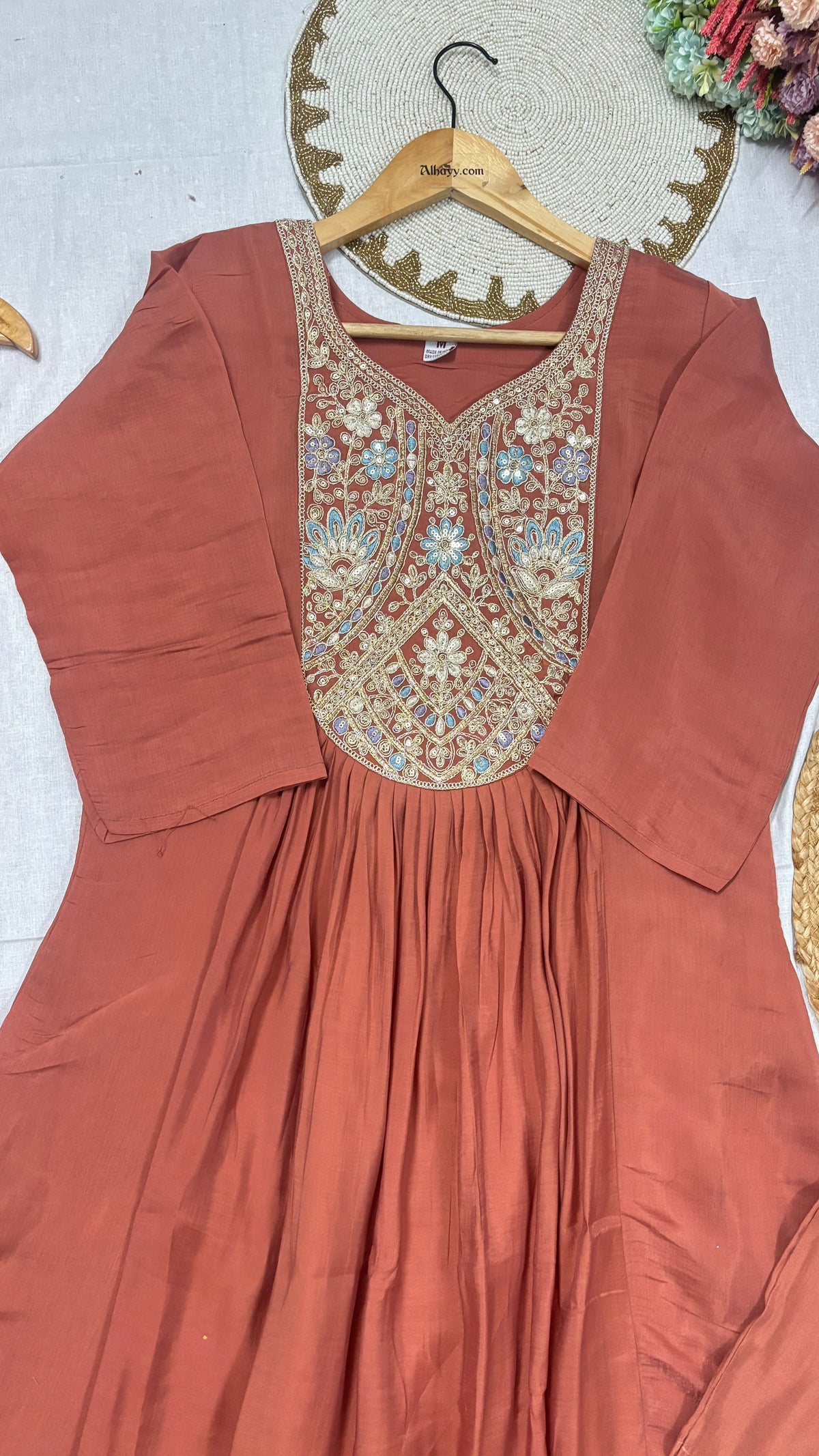 Mul chanderi suit set