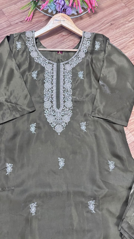 Silk suit set