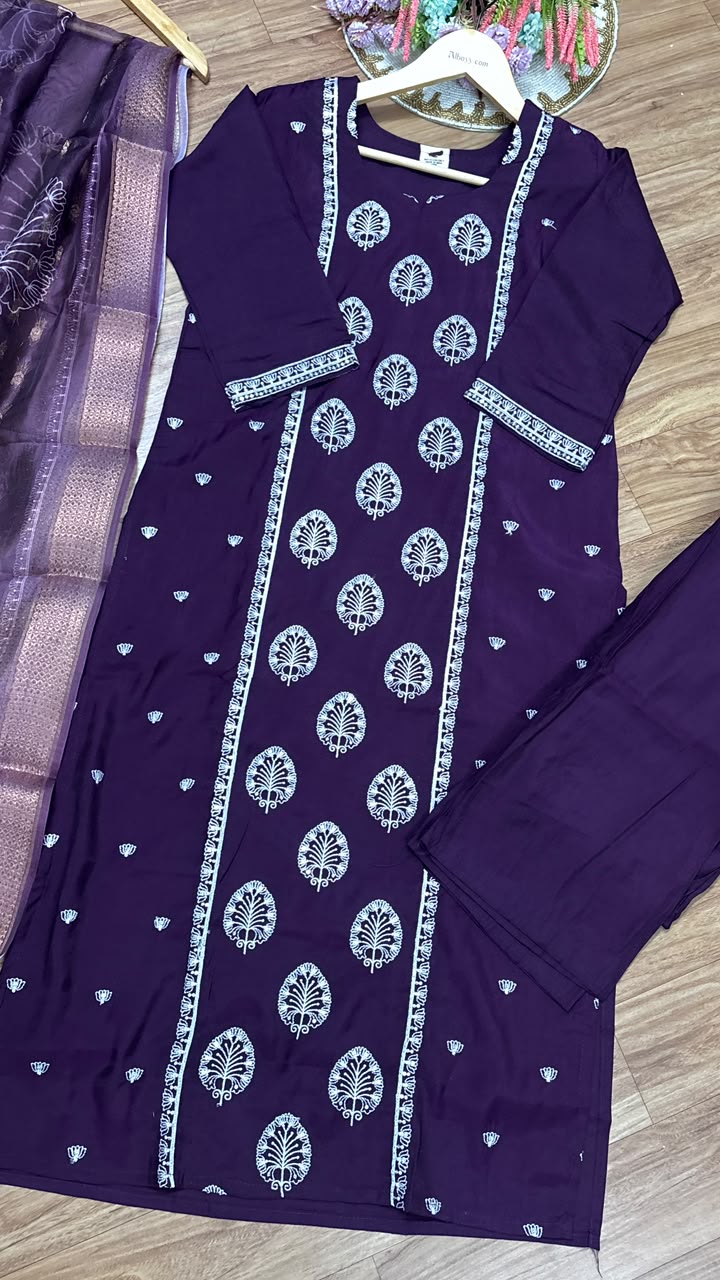 Silk suit set