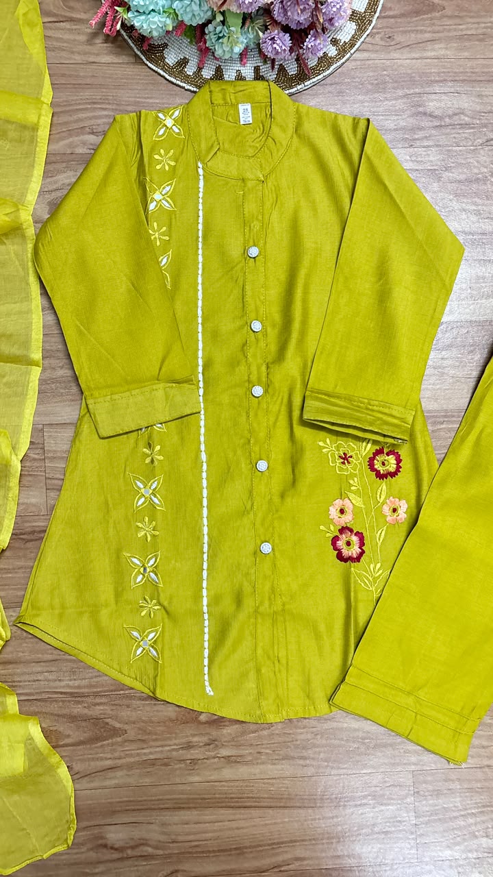 Kids wear with embroidery
