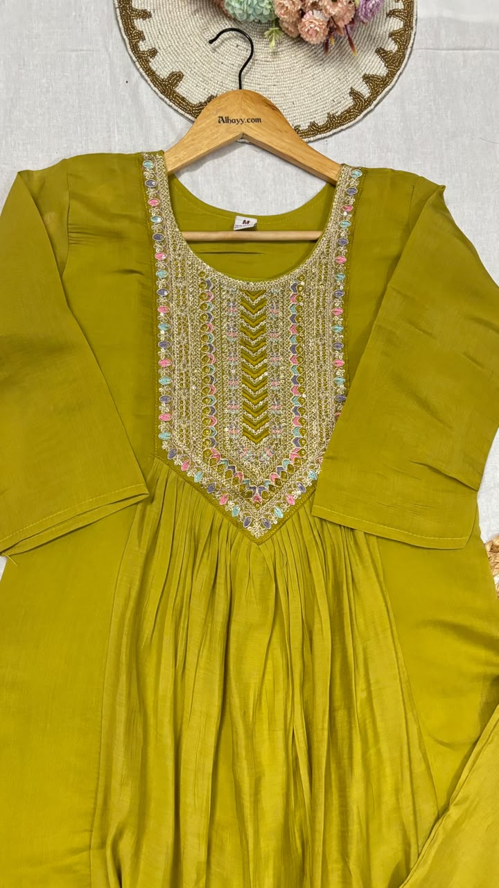 Suit set mul chanderi