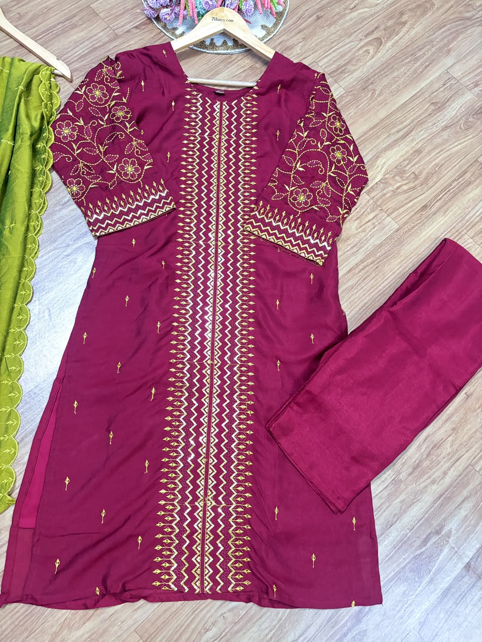Silk suit set