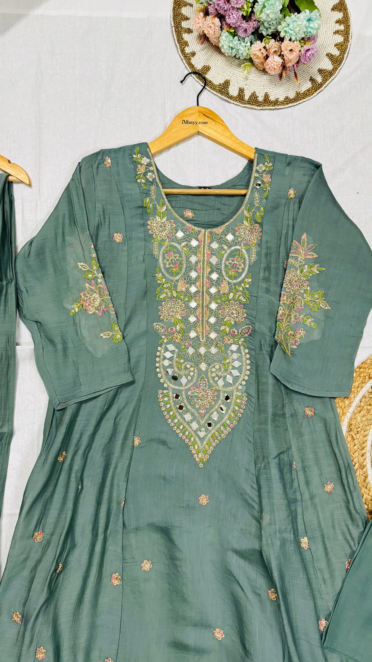 Suit set Mul chanderi