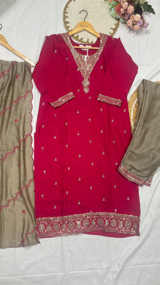 Silk suit set