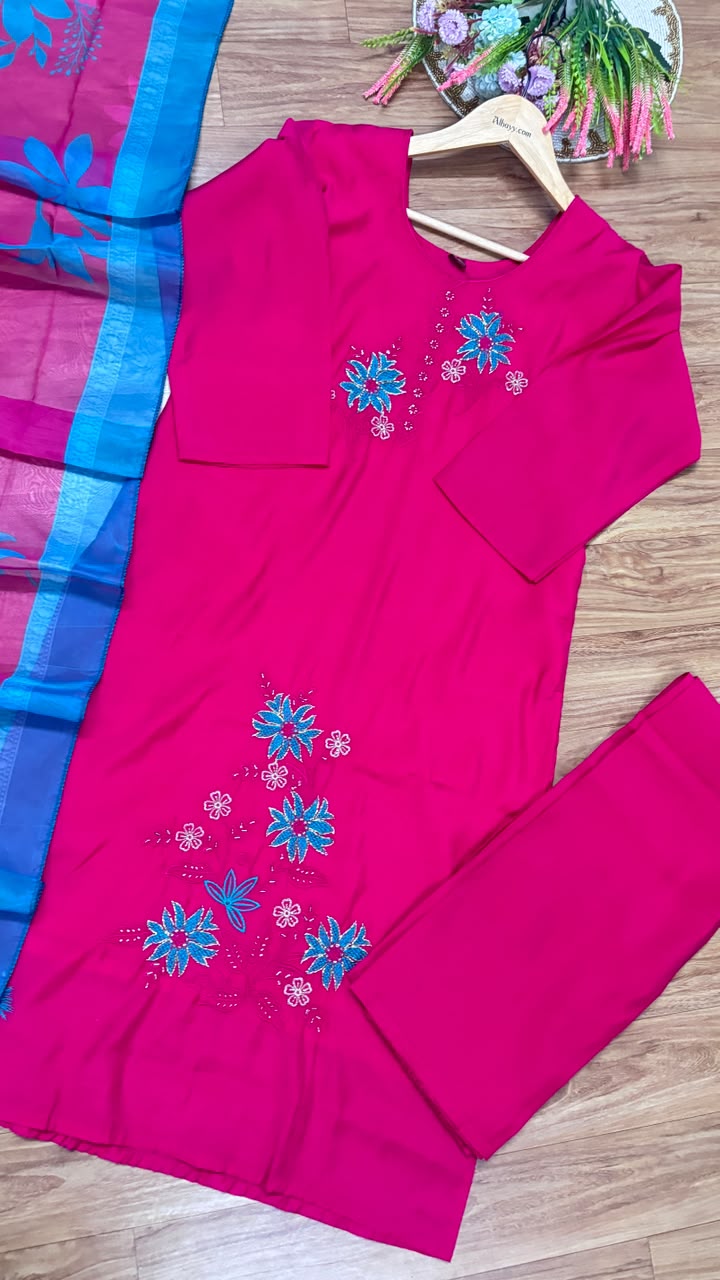 Roman silk suit set