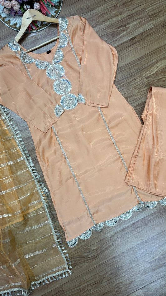 Salwar suit , slight color variation is there . Insta TikTok reel color is same