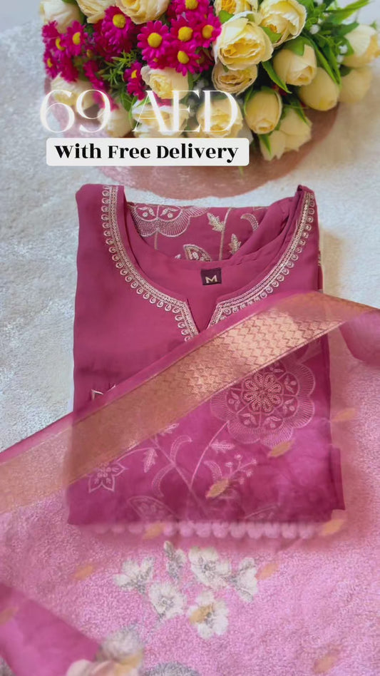 Premium roman silk dressCBRP 0344