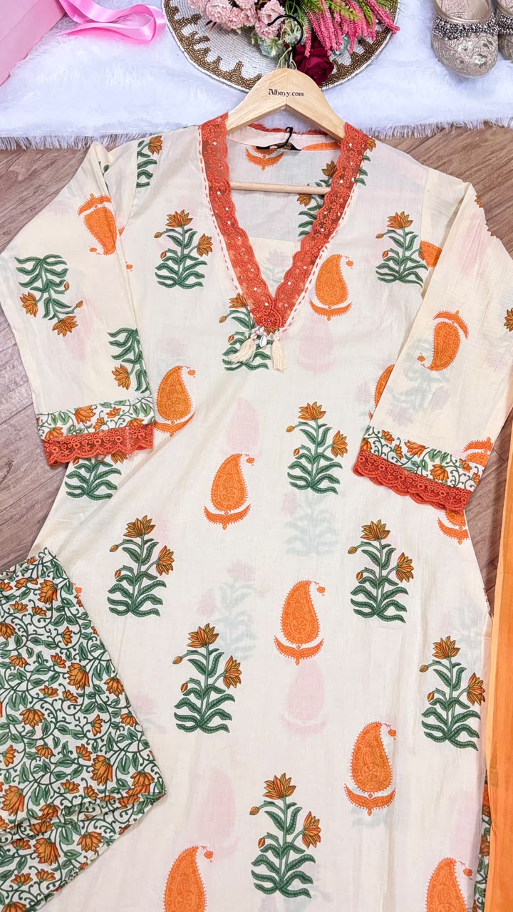 Premium cotton suit