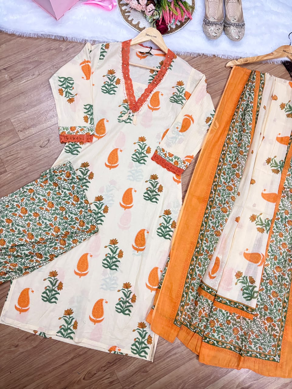 Premium cotton suit