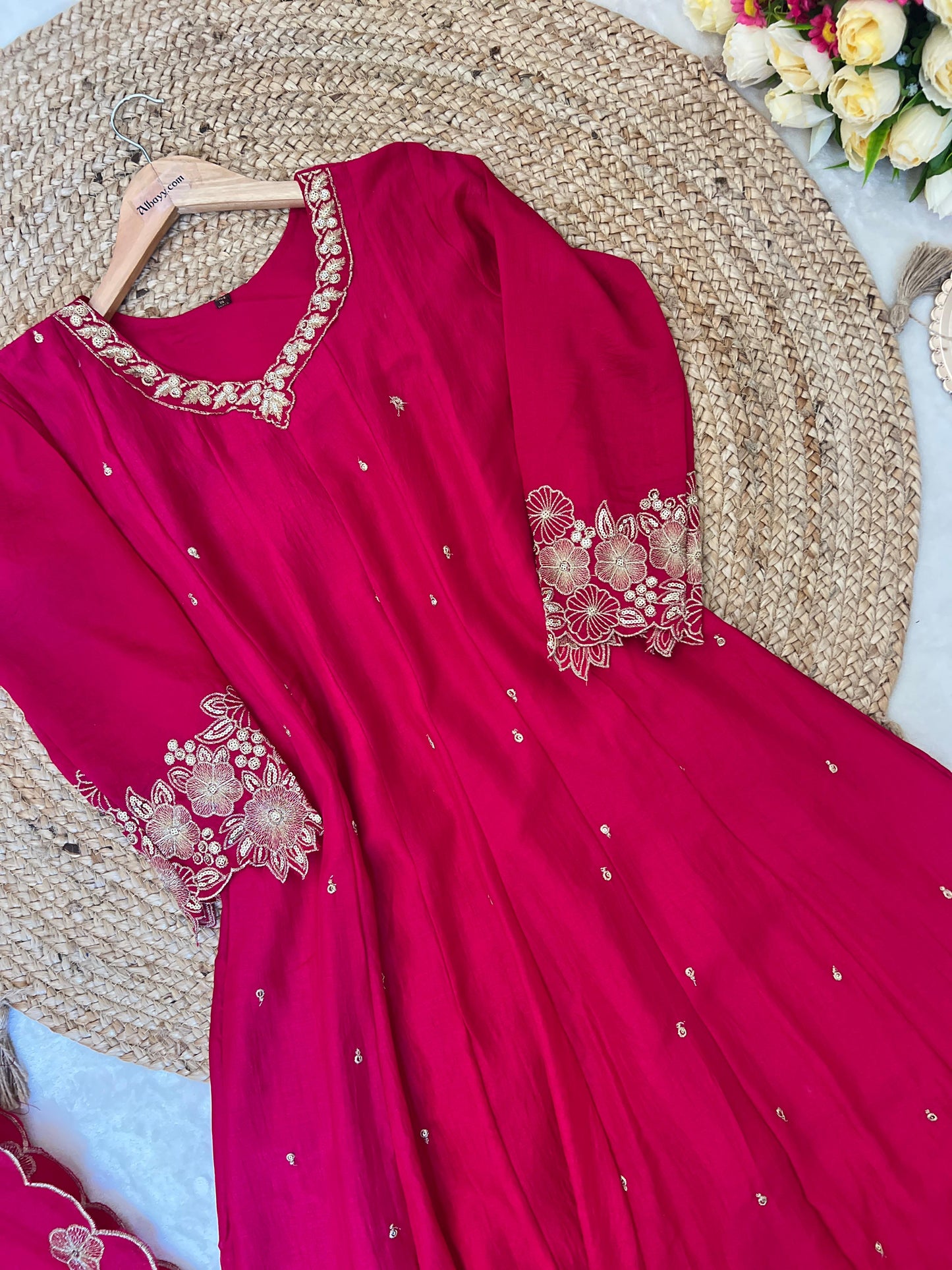 Exclusive Premium magenta anarkali set CPRB1044