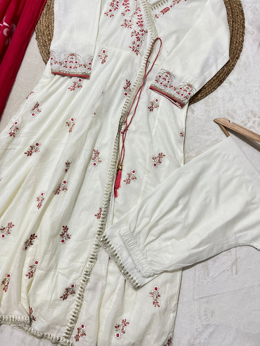 Premium mul cotton anarkali