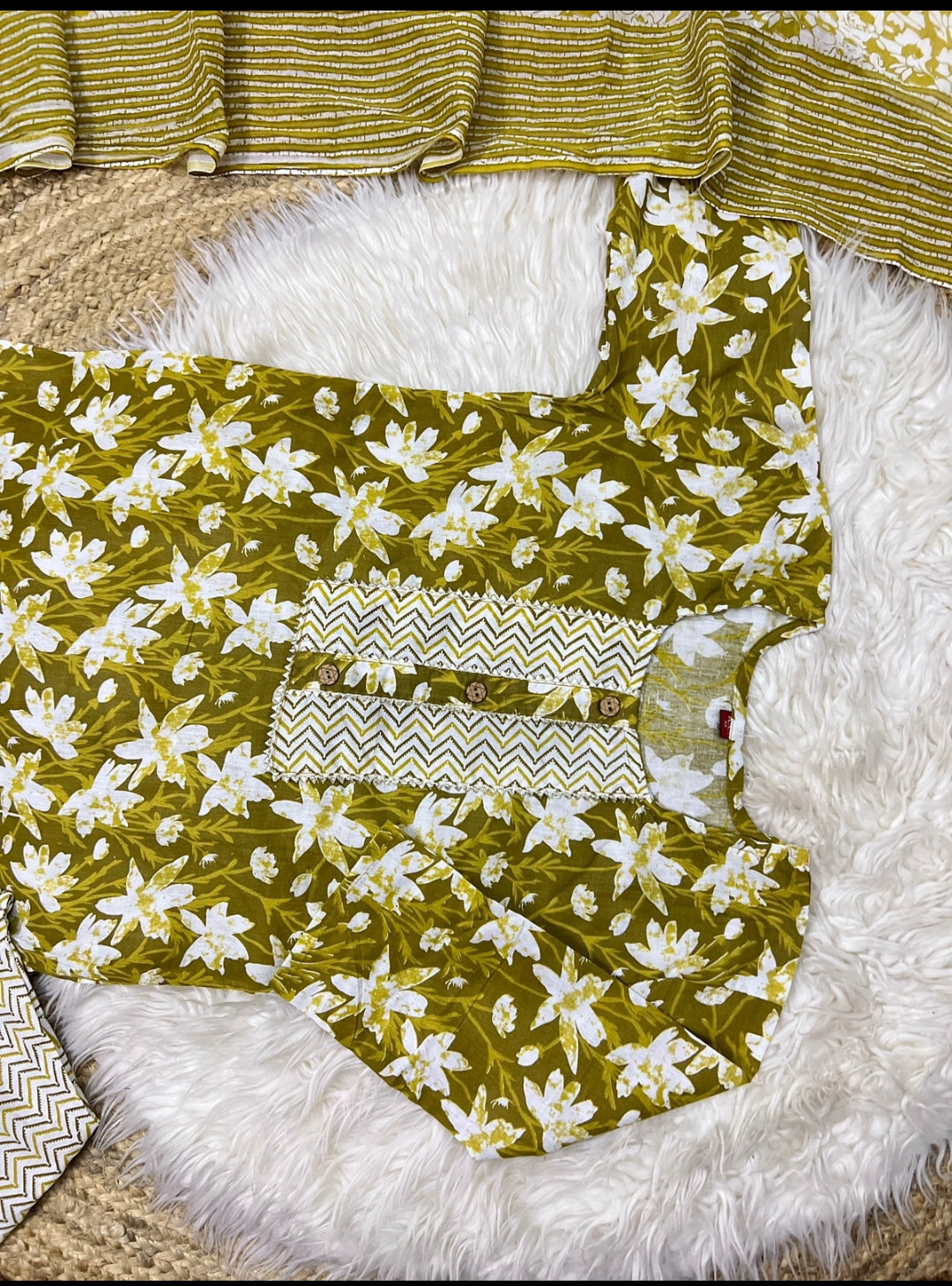 Cotton kurti pant set