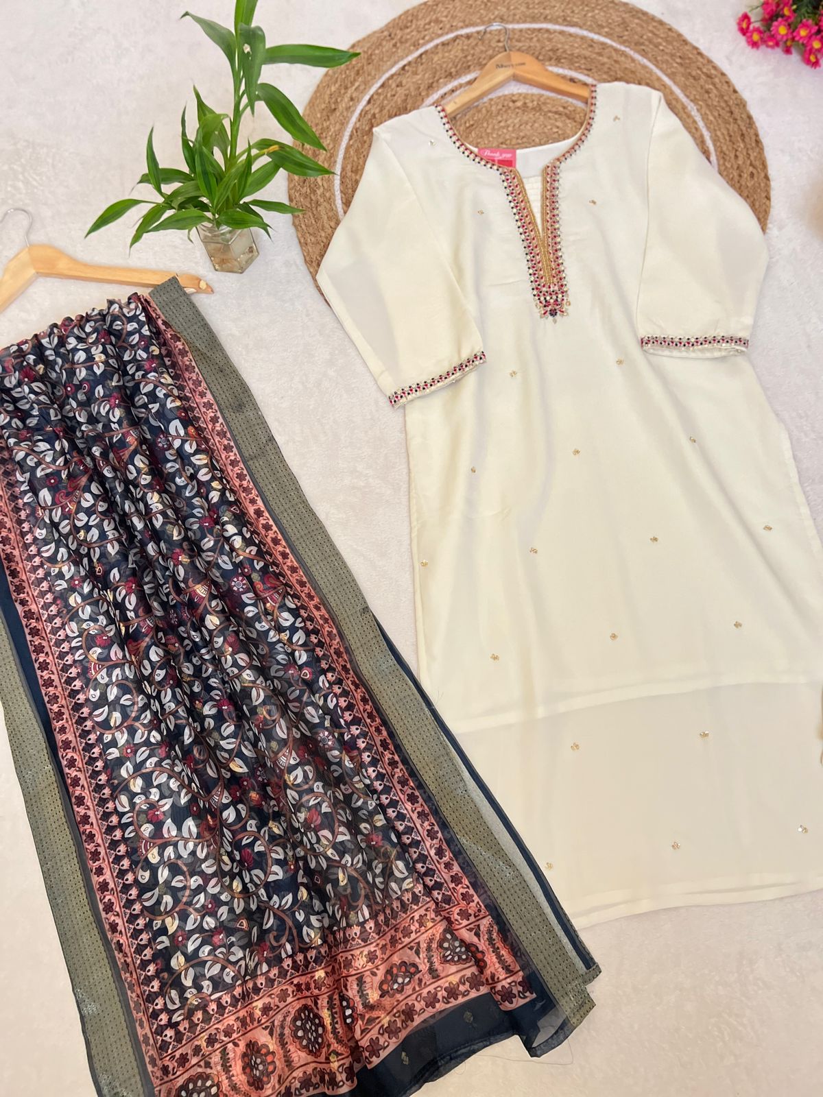 Premium roman silk dress