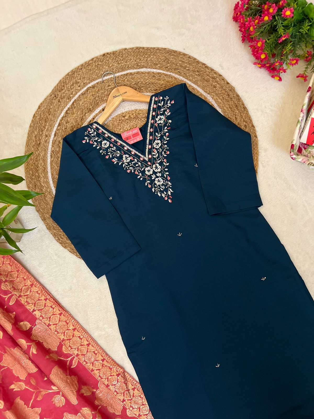 Roman silk dress with banarsi dupatta