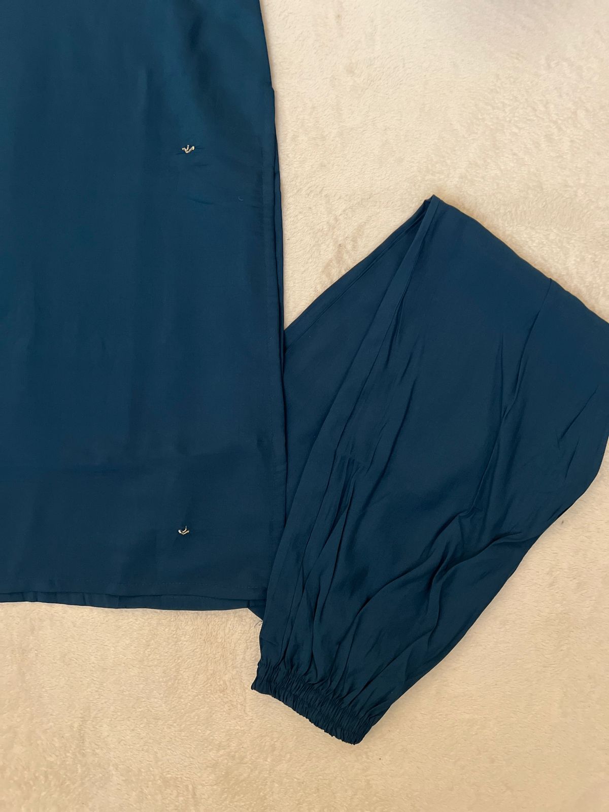 Roman silk dress with banarsi dupatta