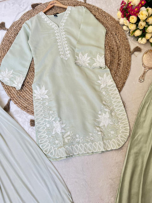 Linen blend silk suit CPBR1044