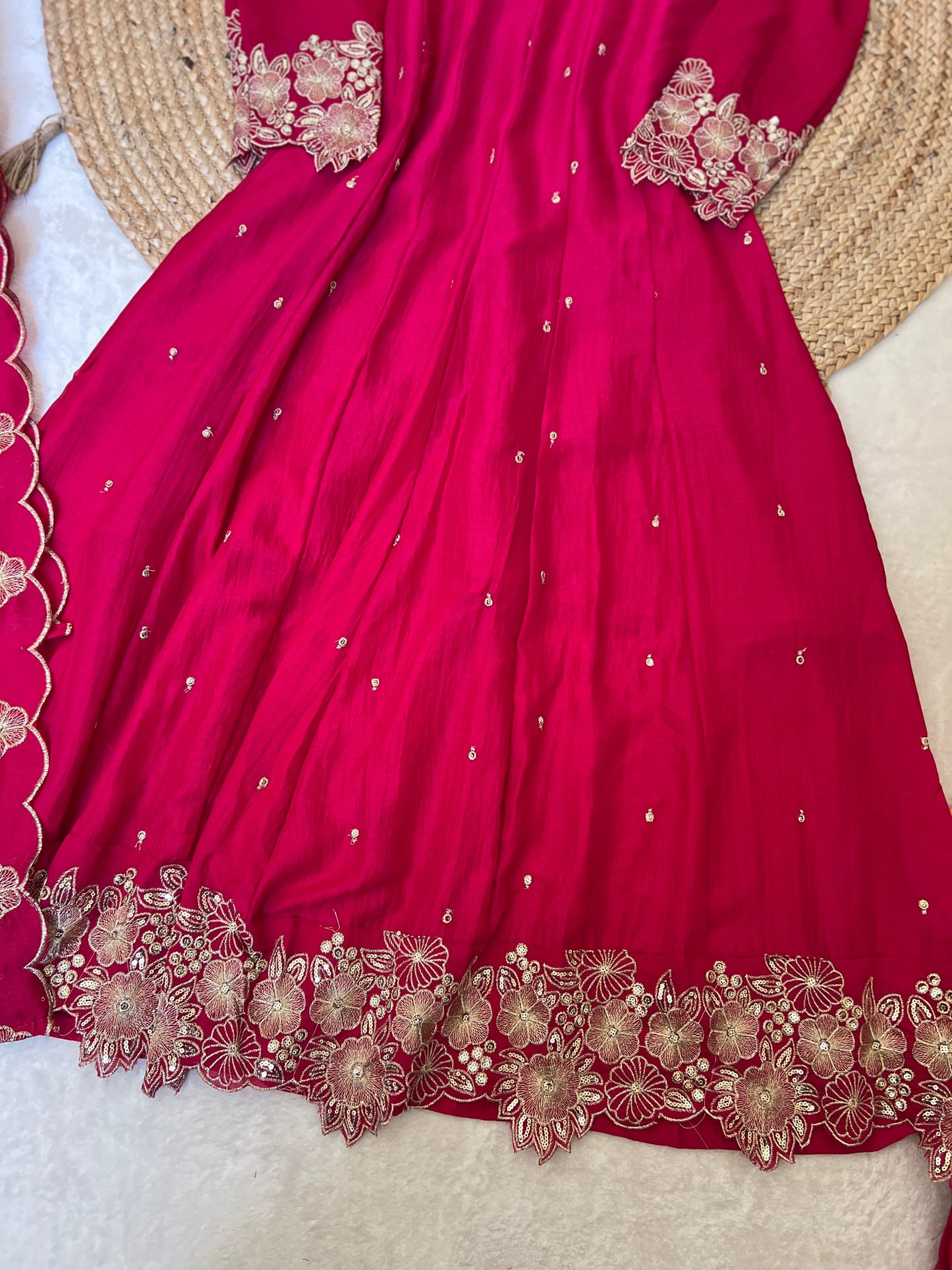 Exclusive Premium magenta anarkali set CPRB1044